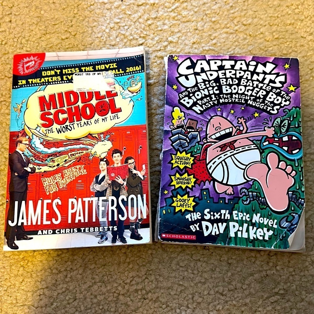Captain underpants & the big bad battle of the bionic booger boy & middle school